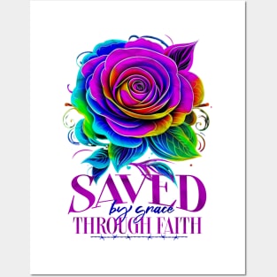 SAVED THROUGH FAITH Posters and Art